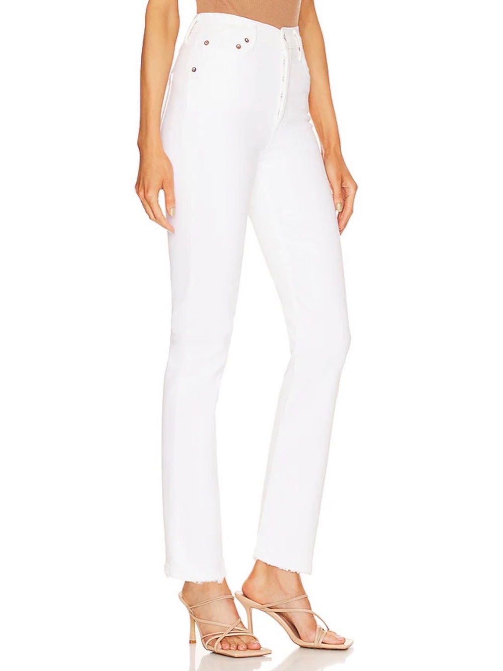Agolde Riley Jeans white - Picture 2 of 8